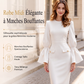 ✨ OFFRE PRIVILÈGE · -50 % | Robe Midi Cintrée à Manches Structurées