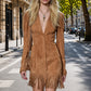 ✨ OFFRE PRIVILÈGE · -52 % | Robe Bohème Femme à Franges & Manches Volantées