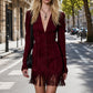 ✨ OFFRE PRIVILÈGE · -52 % | Robe Bohème Femme à Franges & Manches Volantées