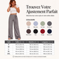 ✨ OFFRE PRIVILÈGE · -50 % | Pantalon Large Rayé Femme – Chic Décontracté
