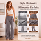 ✨ OFFRE PRIVILÈGE · -50 % | Pantalon Large Rayé Femme – Chic Décontracté
