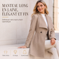 ✨ OFFRE PRIVILÈGE · -51 % | Manteau Femme Cintré à Double Boutonnage