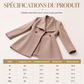 ✨ OFFRE PRIVILÈGE · -51 % | Manteau Femme Cintré à Double Boutonnage