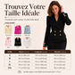 🌸 OFFRE LIMITÉE –50% ! ✨ Robe blazer double boutonnage pour femme