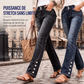 ✨ OFFRE PRIVILÈGE · -53 % | Jean Stretch Femme à Ourlets Boutonnés