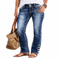 ✨ OFFRE PRIVILÈGE · -53 % | Jean Stretch Femme à Ourlets Boutonnés