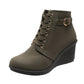 ✨ OFFRE PRIVILÈGE · -50 % | Bottines Compensées Femme à Zip Latéral