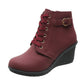 ✨ OFFRE PRIVILÈGE · -50 % | Bottines Compensées Femme à Zip Latéral