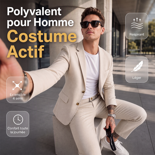 📢📢50 % DE RÉDUCTION !! ⏰ Costume de travail extensible polyvalent pour homme