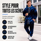 📢📢50% DE RÉDUCTION !! ⏰Ensemble sweat à capuche imprimé et pantalon de survêtement pour homme
