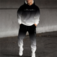 📢📢50% DE RÉDUCTION !! ⏰Ensemble sweat à capuche imprimé et pantalon de survêtement pour homme