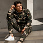 📢📢50 % DE RÉDUCTION !! ⏰ Ensemble sweat à capuche chaud et pantalon camouflage pour homme