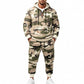 📢📢50 % DE RÉDUCTION !! ⏰ Ensemble sweat à capuche chaud et pantalon camouflage pour homme