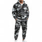 📢📢50 % DE RÉDUCTION !! ⏰ Ensemble sweat à capuche chaud et pantalon camouflage pour homme