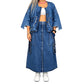 🌙 OFFRE LIMITÉE -50% ! 💕 Robe longue en jean amincissante