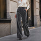 🌸 OFFRE LIMITÉE –50% ! ✨ Pantalon taille haute large en velours pour femme