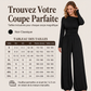 🌸 OFFRE LIMITÉE –50% ! ✨ Combinaison pantalon large à épaules dénudées pour femme