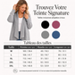 🌸 OFFRE LIMITÉE –50% ! ✨ Cardigan décontracté pour femme avec pan avant ouvert et effet drapé