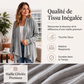 🌸 OFFRE LIMITÉE –50% ! ✨ Cardigan décontracté pour femme avec pan avant ouvert et effet drapé