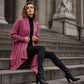 🌸 OFFRE LIMITÉE –50% ! ✨ Cardigan décontracté pour femme avec pan avant ouvert et effet drapé