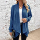 🌸 OFFRE LIMITÉE –50% ! ✨ Cardigan décontracté pour femme avec pan avant ouvert et effet drapé
