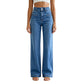🌸 OFFRE LIMITÉE –50% ! ✨ Jeans décontractés taille haute jambe large pour femme