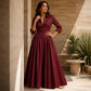 🌙 OFFRE LIMITÉE -50% ! 💕 Robe maxi pour femme à col revers et boutonnée