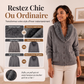 🌸 OFFRE LIMITÉE –50% ! ✨ Cardigan en maille à col fourrure pour femme