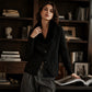 🌸 OFFRE LIMITÉE –50% ! ✨ Cardigan en maille à col fourrure pour femme