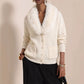 🌸 OFFRE LIMITÉE –50% ! ✨ Cardigan en maille à col fourrure pour femme
