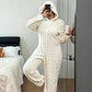 🌙 OFFRE LIMITÉE -50% ! 💕 Pyjama une-pièce à capuche motif ours mignon pour femme