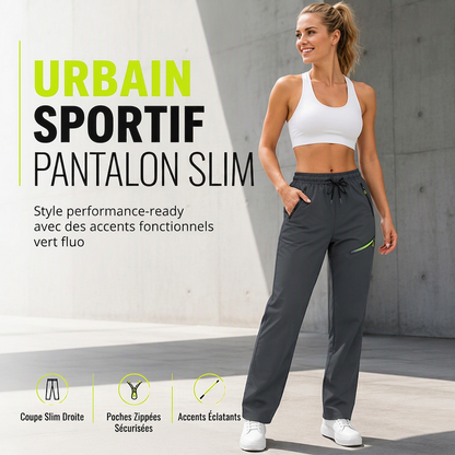 🌙 OFFRE LIMITÉE -50% ! 💕 Pantalons de sport décontractés pour femme avec poches zippées