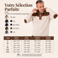 📢📢50 % DE RÉDUCTION !! ⏰ Pull en maille velours côtelé à col demi-zip pour homme