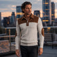 📢📢50 % DE RÉDUCTION !! ⏰ Pull en maille velours côtelé à col demi-zip pour homme