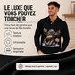 📢📢50 % DE RÉDUCTION !! ⏰ Haut à col pour homme à motif d'élan à manches longues