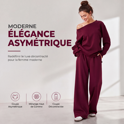 🌸 OFFRE LIMITÉE –50% ! ✨ Ensemble 2 pièces sweat-shirt et pantalon de survêtement pour femme