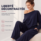 🌸 OFFRE LIMITÉE –50% ! ✨ Ensemble 2 pièces sweat-shirt et pantalon de survêtement pour femme