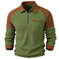 📢📢50 % DE RÉDUCTION !! ⏰ Sweat décontracté pour homme en maille gaufrette à quart de zip