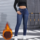 🌸 OFFRE LIMITÉE –50% ! ✨ Jean skinny pour femme, très extensible, doublé de peluche