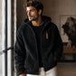 📢📢50 % DE RÉDUCTION !! ⏰ Veste en polaire à capuche zippée pour homme