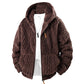 📢📢50 % DE RÉDUCTION !! ⏰ Veste en polaire à capuche zippée pour homme