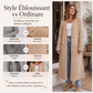 🌸 OFFRE LIMITÉE –50% ! ✨ Cardigan long en maille à col ouvert pour femme