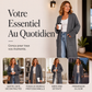 🌸 OFFRE LIMITÉE –50% ! ✨ Cardigan long en maille à col ouvert pour femme
