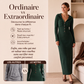 🌸 OFFRE LIMITÉE –50% ! ✨ Robe longue à capuche en maille côtelée pour femme