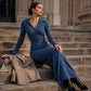 🌸 OFFRE LIMITÉE –50% ! ✨ Robe longue à capuche en maille côtelée pour femme