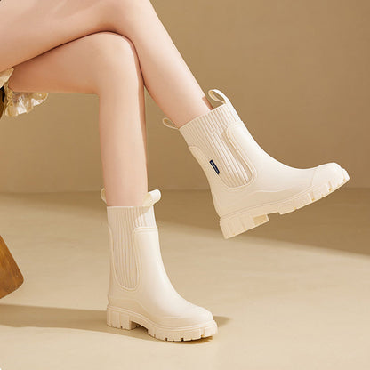 🌙 OFFRE LIMITÉE -50% ! 💕 Bottes Mi-mollet Imperméables et Antidérapantes à Semelles Épaisses