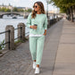 🌙 OFFRE LIMITÉE -50% ! 💕 Ensemble sweat et pantalon fausse deux pièces pour femme