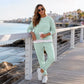 🌙 OFFRE LIMITÉE -50% ! 💕 Ensemble sweat et pantalon fausse deux pièces pour femme