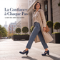 📢📢50 % de réduction !!! 🎉✨ Chaussures Mary Jane pour femme à bout rond, avec lanières croisées, talon bloc, semelle compensée et découpes, à talons hauts