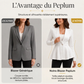 🌸 OFFRE LIMITÉE –50% ! ✨ Veste minimaliste à texture unie avec boutons sur le devant